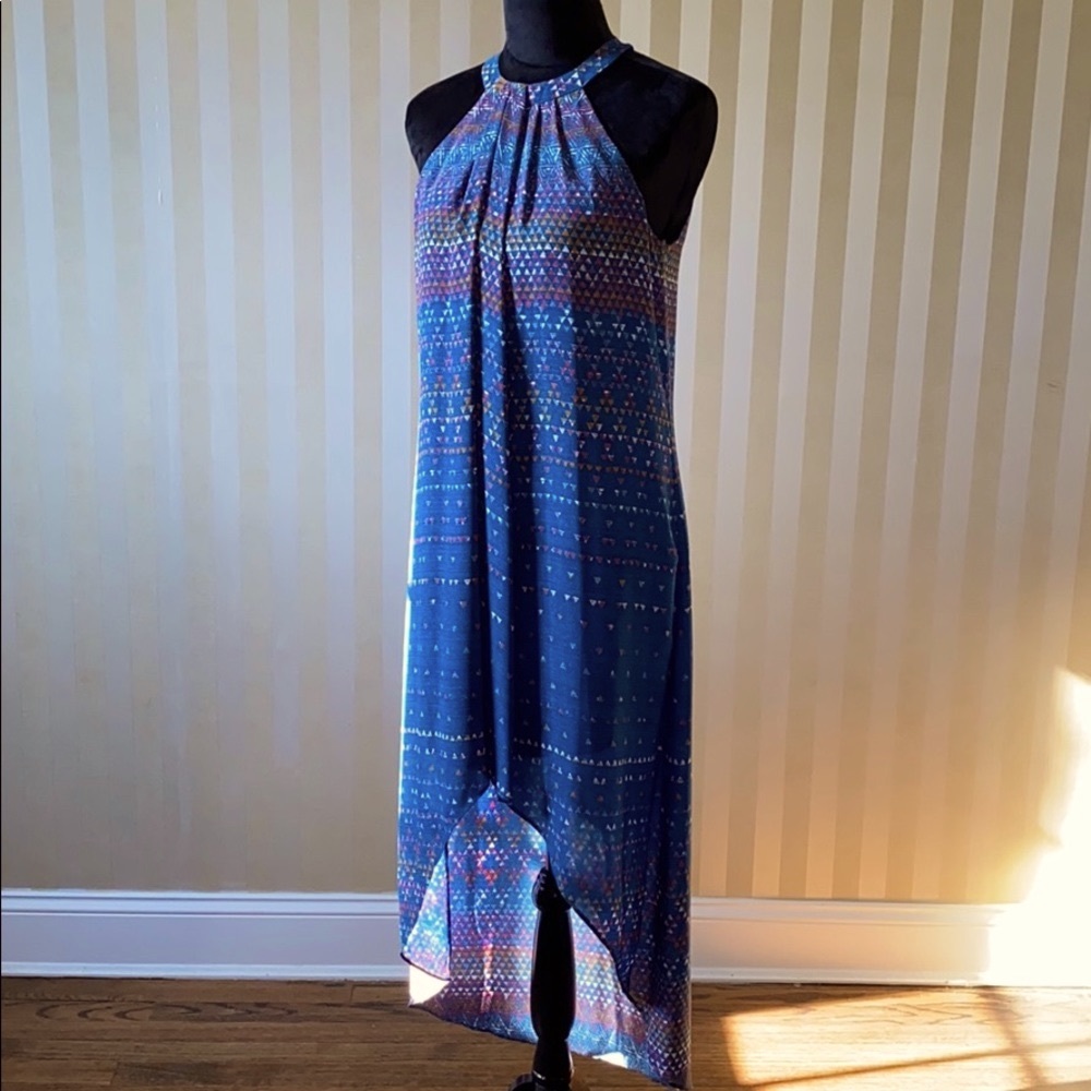 Perfect hi/low BCBG halter dress!
